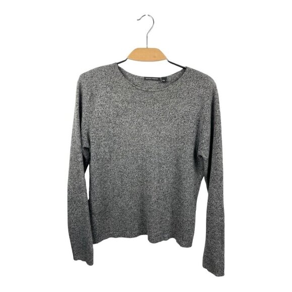 National Standards Marled Dark Grey Slub Wool Sweater Size M - Picture 2 of 5